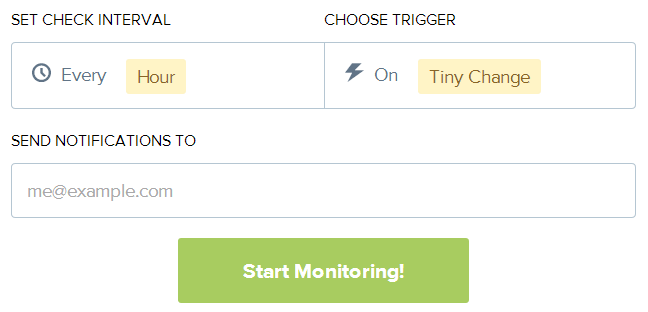 Visual Ping - Email alerts on web page changes